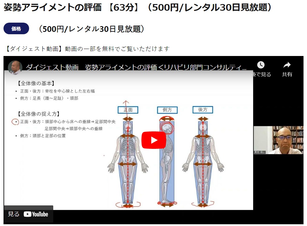 姿勢アライメントの評価